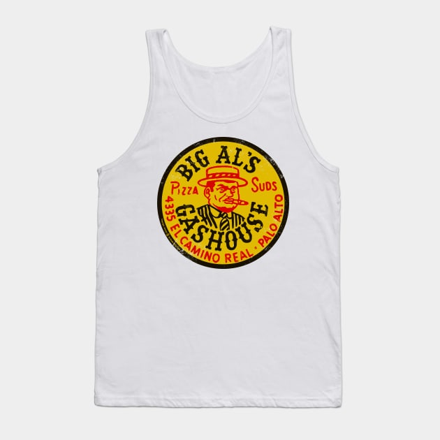 Vintage Big Al's Gashouse Pizza and Suds Palo Alto Tank Top by StudioPM71